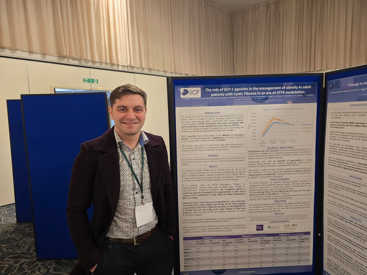 3CF_ie's tweet photo. Well done to our consultants Kevin + Hisham, and our Regs Noreen, Mairead and Seamus on their poster presentations last week at the #INCFC2025 👏 https://t.co/yn0yy4bhuA