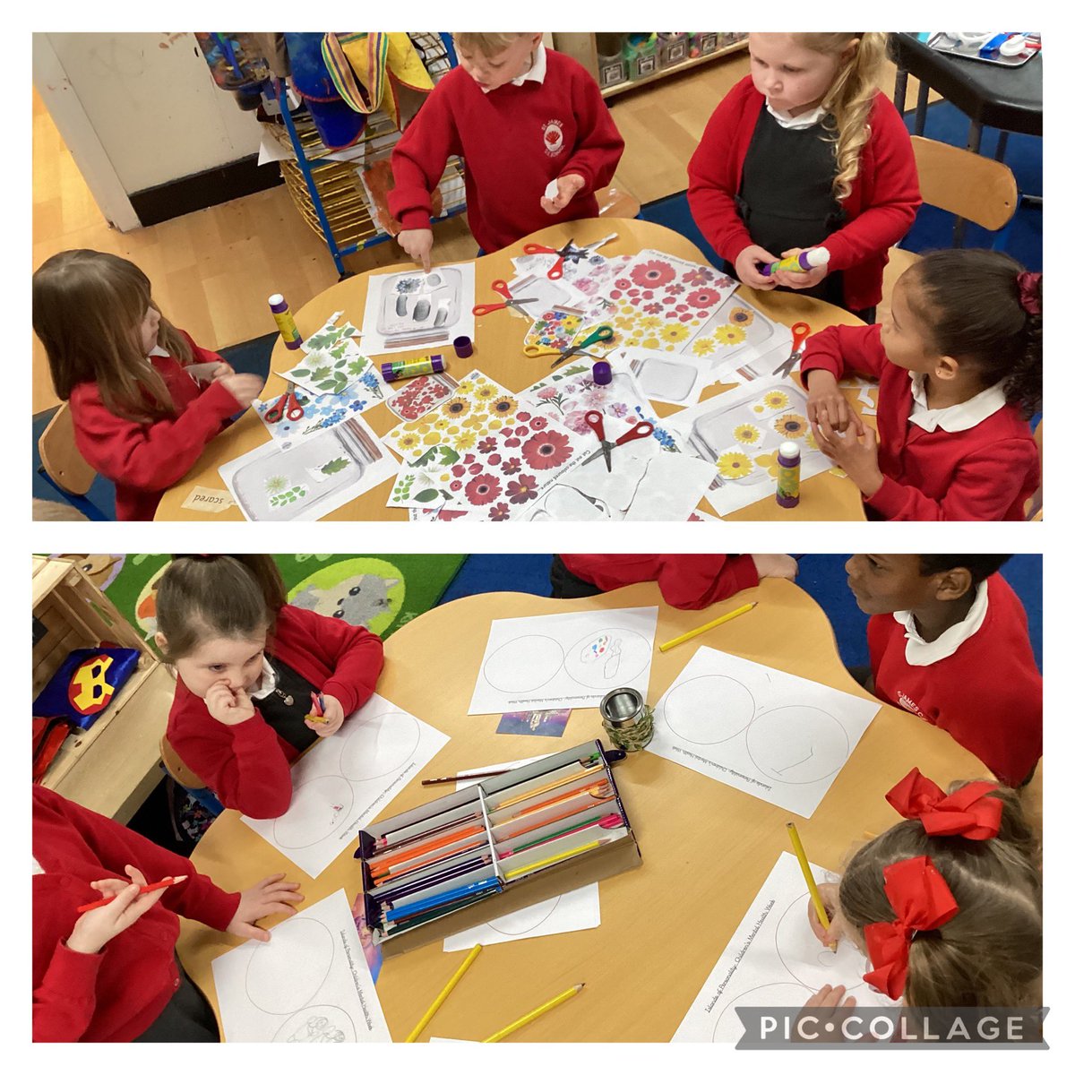 BibbyMrs's tweet photo. Reception enjoyed seeing their grown-ups and joining in activities for children’s mental health week! @StJamesCEsth https://t.co/owfpWM43BP