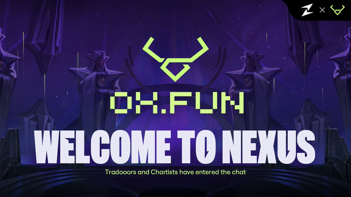 zentry's tweet photo. The best tradooors and chartists have entered Nexus!

Please welcome @OXFUNHQ, a leading on-chain derivatives exchange, to the Web3 Player Portal where the community can get rewarded for creating trading content they love.

➡️ https://t.co/zGH9gADYXY

Let’s get in 🧵👇