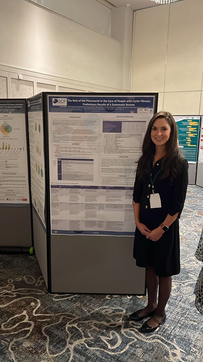 3CF_ie's tweet photo. Well done to our pharmacist Sarah, physio Fiona, and research fellow Tamara on their poster presentations last week at #INCFC2025 #CF #CysticFibrosis 👏 https://t.co/H3iML0ixbL