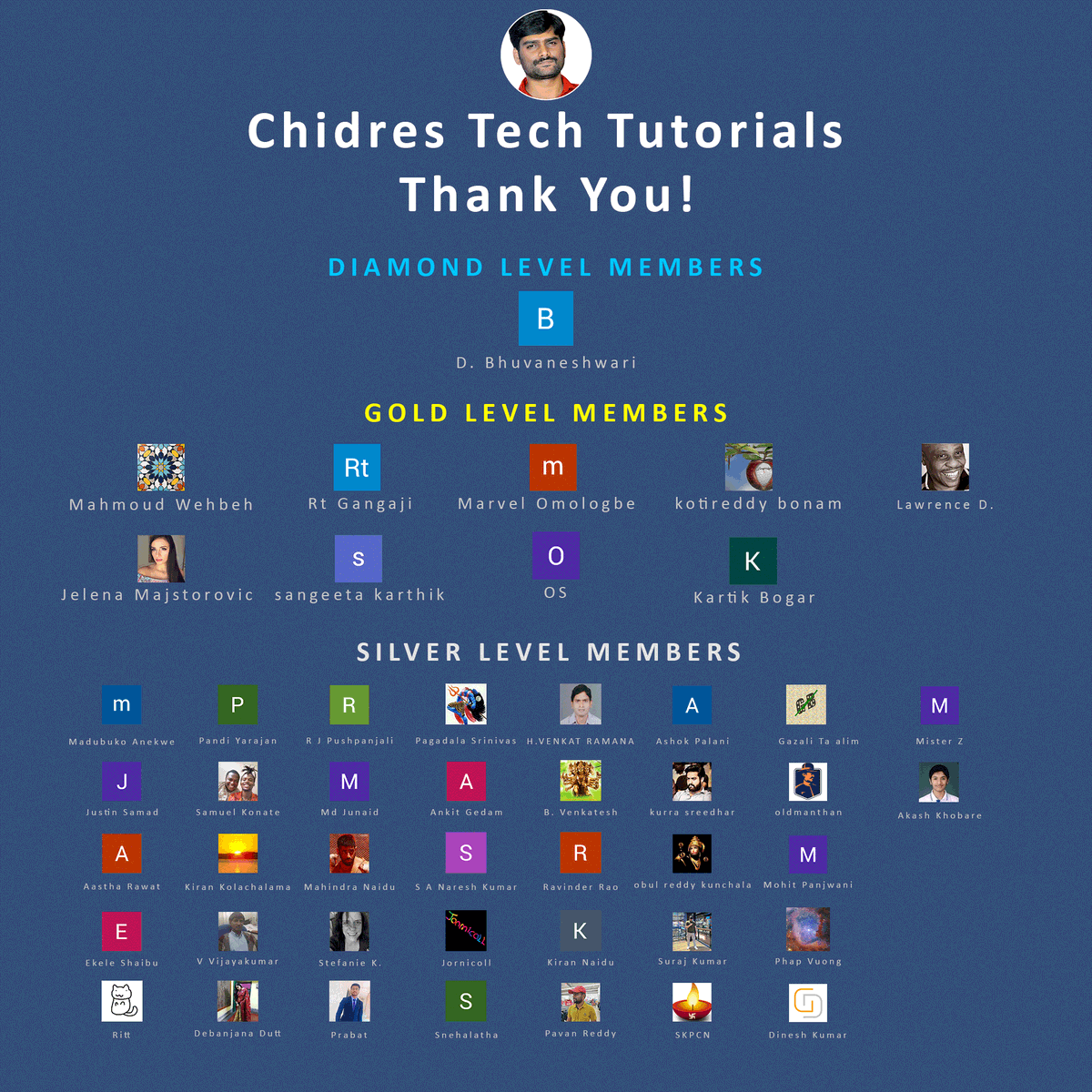 ManjunathChidre's tweet photo. We are growing! Thank you all dear channel members. Your support means a-lot. Join as a member, support and get more benefits: https://t.co/UA791L1Mry

#SilverLevelMember #GoldLevelMember #DiamondLevelMember #ChidresTechTutorials #TechCommunity #JoinUs #TechTutorials #ThankYou https://t.co/YO3IBjfD1s