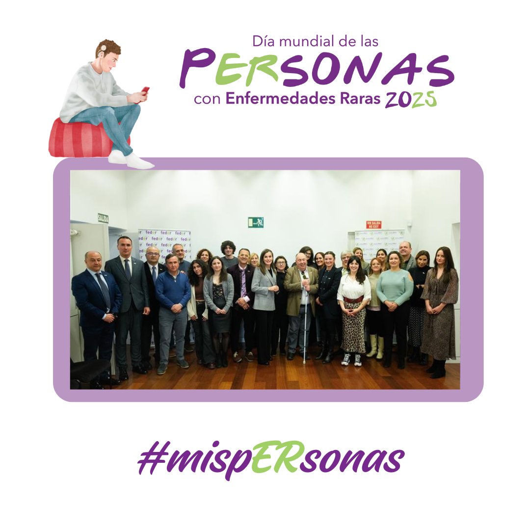 📅 El 28 de febrero es el Día Mundial de las Enfermedades Raras. 💜

Desde FEDER, hacemos de febrero el mes de las Enfermedades Raras para visibilizar la realidad de pacientes y familias.

🙌 Gracias a nuestra Junta Directiva y equipo técnico por su esfuerzo diario.
 #mipERsona