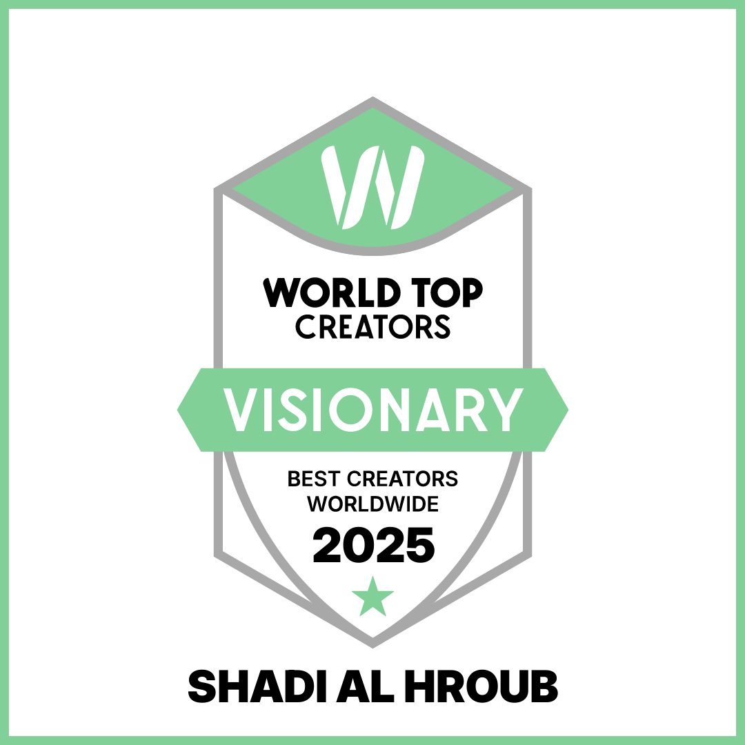 ShadialHroub's tweet photo. 🤪Honored to receive 3 global recognitions from the prestigious W* Global Ecosystem!

🏆 Top Designers Visionary 2025
🎨 Top Artists Creative 2025
💡 Top Creators Visionary 2025

#DesignExcellence #CreativeVision #Innovation #GlobalRecognition #CreativeLeadership https://t.co/b30eDIbT6I