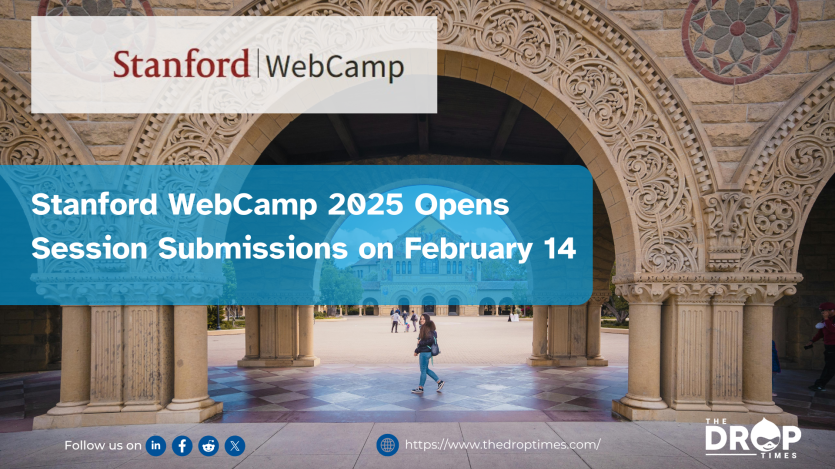 thedroptimes's tweet photo. 🚀 Stanford WebCamp 2025 is coming May 8–9 to @Stanford ! Session submissions open Feb 14—get ready to share your expertise! 📢 Sponsorship &amp; volunteer opportunities available. More info: 🔗 https://t.co/DqqdKjDVkA  #WebCamp #Drupal #WebTech https://t.co/M1b44iywdr