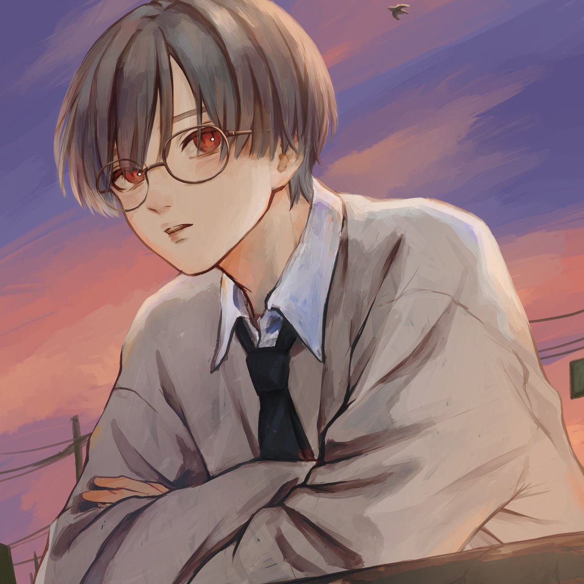 前に描いた絵🌝
お仕事も募集してます✨
 #イラスト #イラスト依頼受付中  #創作イラスト #推し