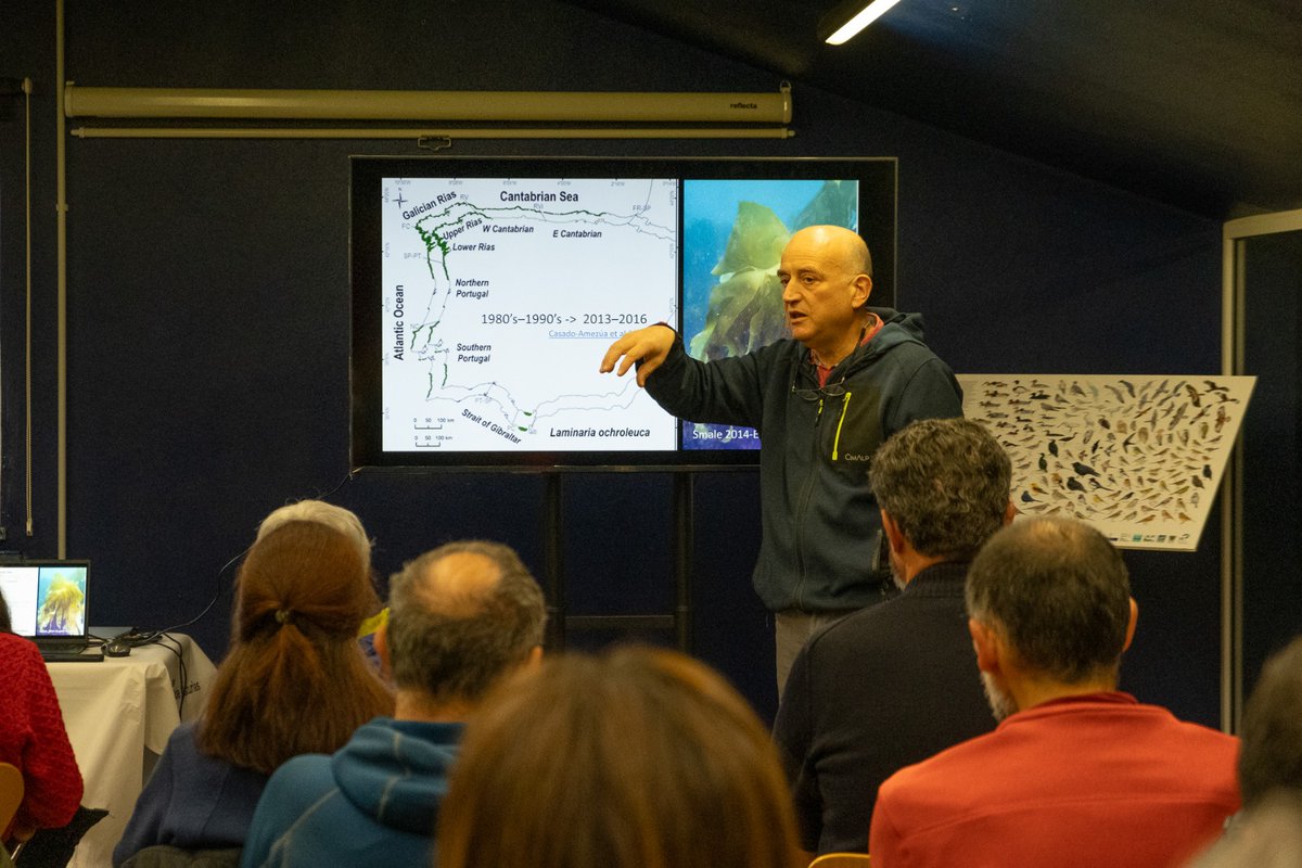 RosaChefaoui's tweet photo. There was a lot of interest from the audience in @JoseLuisAcuna_ talk about the #InterMaRest project.
🐟
Thanks to the Centro de Interpretación de la Ría de Villaviciosa for organising the event. @omauniovi https://t.co/NCgqI3ewy3