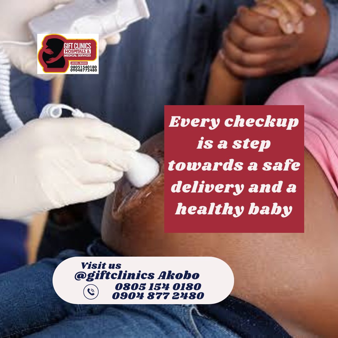 giftclinics's tweet image. Don't skip a step, every checkup is a vital part of ensuring a safe delivery.

#safedeliveryispossible #stepbysteptodelivery #regularcheckup #everycheckupcount