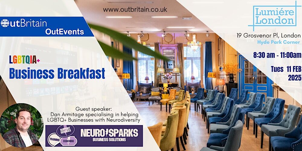 Outbritain is organising a wonderful breakfast event on Tuesday 11th  Feb 2025 at Lumiere London from 8.30am to 11.00am.
Details &amp; tickets: bit.ly/3Q2dZ7W