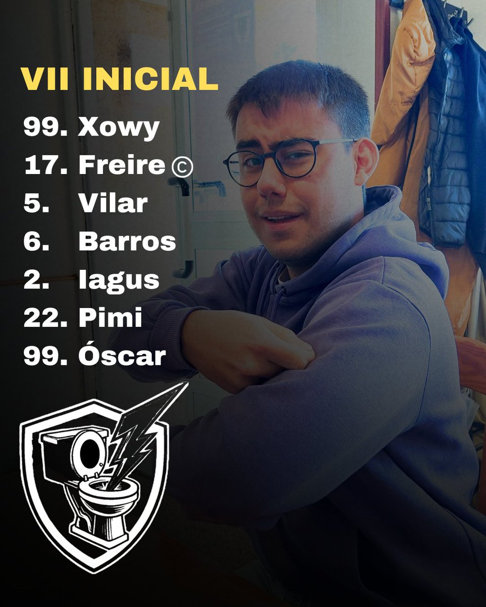 Aún no sabemos ni si vamos a jugar, pero este es nuestro VII inicial.

⚡️🚽