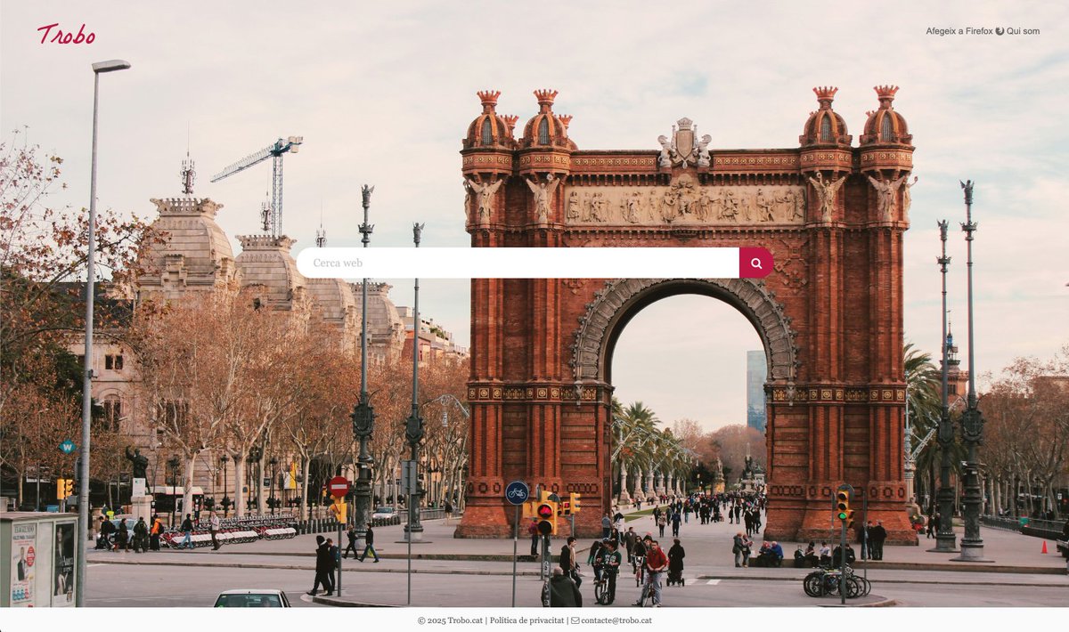 TroboC67733's tweet photo. Descobreix el cercador en català que respecta la teva privacitat! 🔎 Ofereix els millors resultats en català sense seguiment ni anuncis invasius. https://t.co/a6dgPivSzR