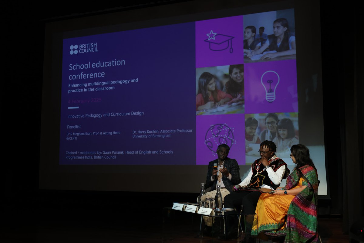 inBritish's tweet image. Fostering inclusive classrooms with linguistic diversity is a key priority for #NEP2020. @GauriP5 and Sarah Rogerson from our #EnglishProgrammes led discussions with industry experts around our work towards this important educational goal. #SchoolEducationConference.