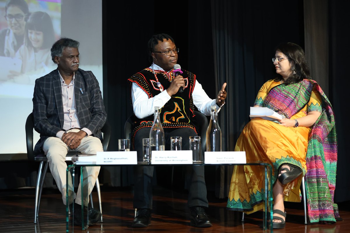 inBritish's tweet image. Fostering inclusive classrooms with linguistic diversity is a key priority for #NEP2020. @GauriP5 and Sarah Rogerson from our #EnglishProgrammes led discussions with industry experts around our work towards this important educational goal. #SchoolEducationConference.