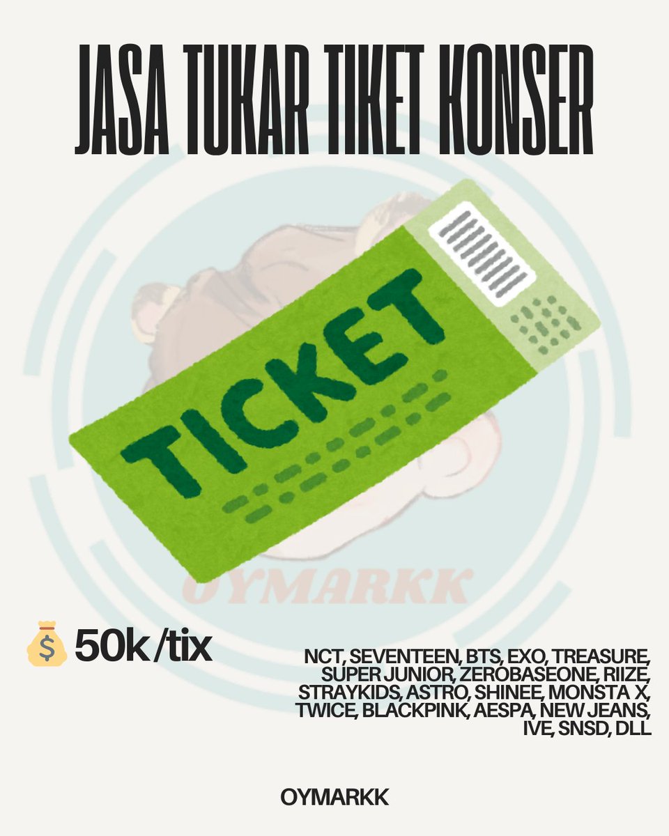 OYMARKK / JASA TITIP PENUKARAN TIKET KONSER tweet media