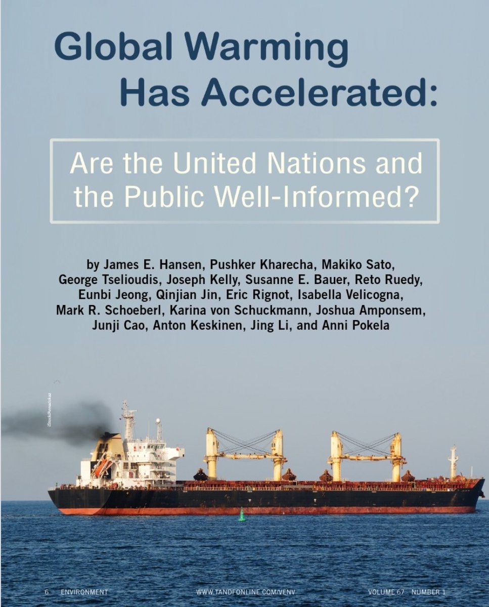 Leon Simons (looking up) (@leonsimons8) on Twitter photo Global Warming Has Accelerated
Groundbreaking new paper by James Hansen (<a href="/DrJamesEHansen/">James Edward Hansen</a>) et al. Global Warming Has Accelerated
Groundbreaking new paper by James Hansen (<a href="/DrJamesEHansen/">James Edward Hansen</a>) et al.