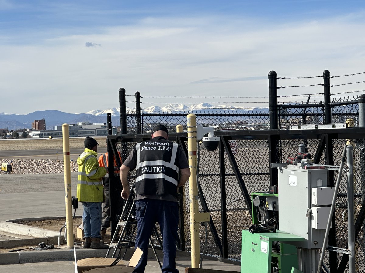 AccentAlarms's tweet photo. When a truck backs into your gate, you get a new gate by Accent Alarms, with a big assist from our friends at Westward Fence. What a fantastic day, 65-ish degrees on Feb 3rd and those mountain views are too shabby either!  #DoneRight #LoveYourWork #Success 
#VeteranOwnedBusiness https://t.co/0Na69W0s8A