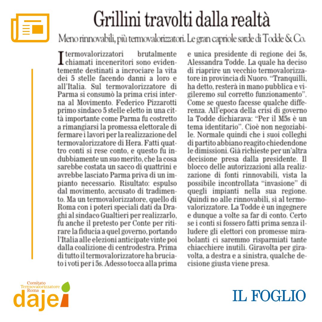 Comitato Termovalorizzatore Roma Daje tweet media