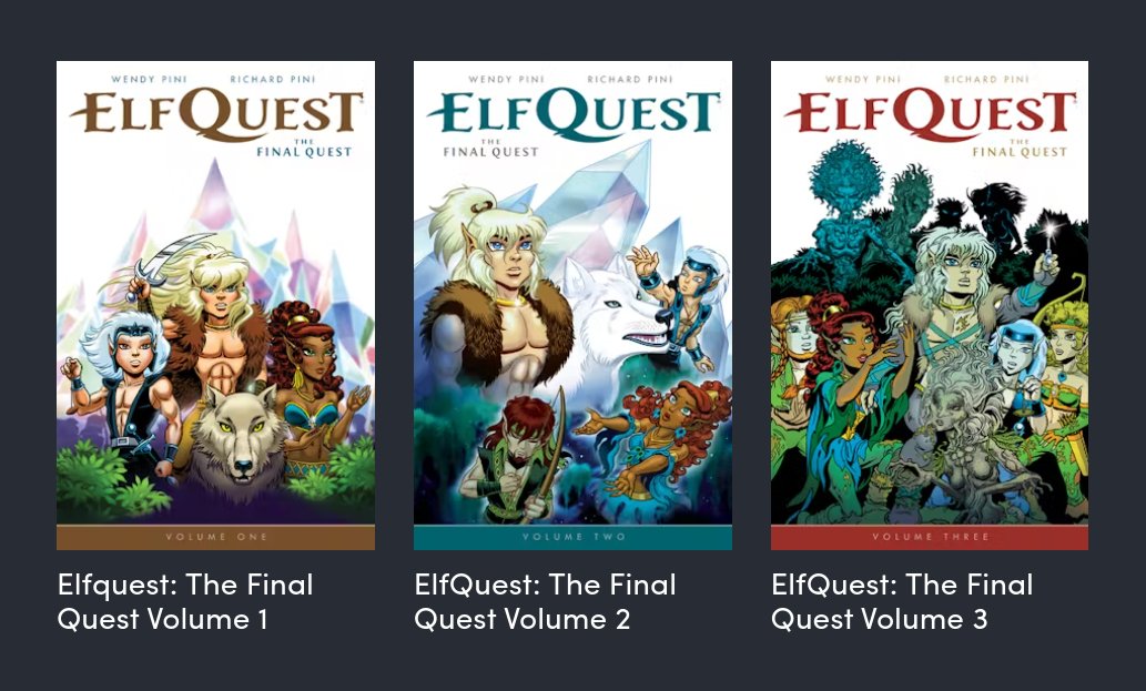 There’s another great Humble (Comic)Book Bundle out: Elfquest, the whole deal.

humblebundle.com/books/elfquest…

My father used to read those to me when I was tiny, and they hold up great 30 years later.

Very adventure, very hippy, very positive. 
Recommended.

#comic #elfantasy