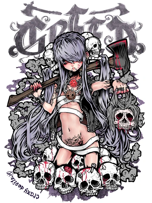 欲望と狂気が交錯するダークアートTシャツ。圧倒的な存在感でストリートの視線を独り占めせよ。↓商品リンク↓ 