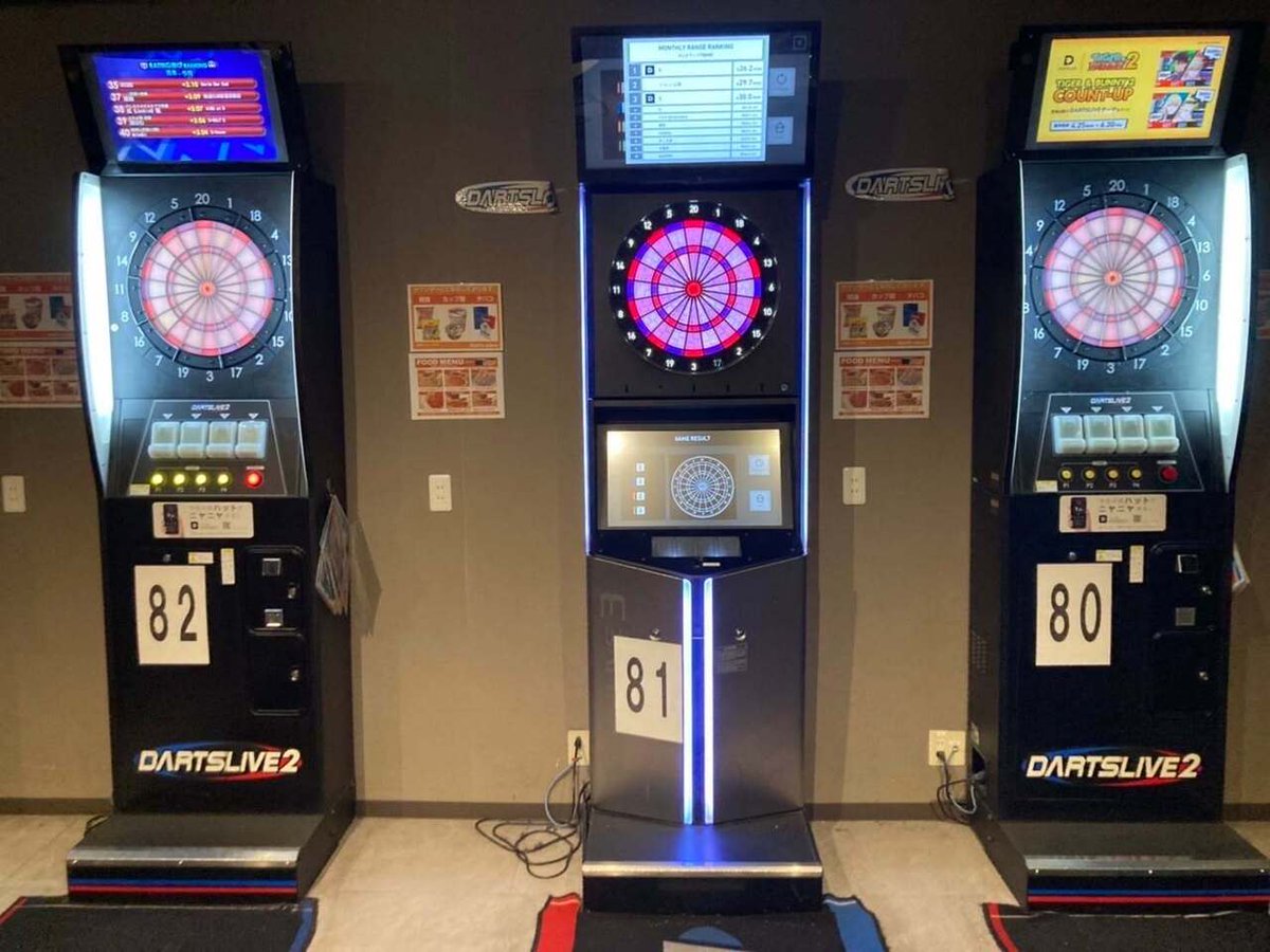 MLDartsField's tweet photo. 1番人気のダーツライブ３は81番でプレイできます！
グループで利用するとお得になります♪
電話予約も可能ですのでご来店お待ちしております。

#ダーツ好きな人と繋がりたい 
#高校生半額
#門前仲町駅からすぐ 
#24時間営業
#門前仲町ダーツ https://t.co/JvrPXrrsSZ