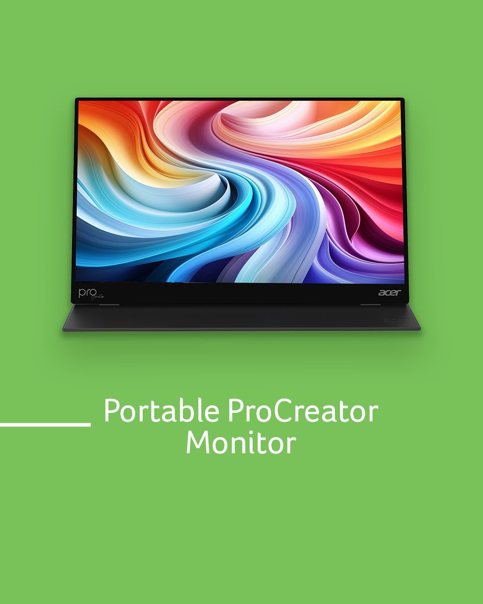 AcerFrance's tweet image. Emportez votre créativité partout avec l'écran Acer ProCreator !
🌟Avec un écran OLED 4K portable de 15,6 pouces et une précision des couleurs DCI-P3 à 100%, idéal pour les créateurs qui se déplacent.

acer.com/us-en/monitors…

#AcerProCreator #AcerMonitor