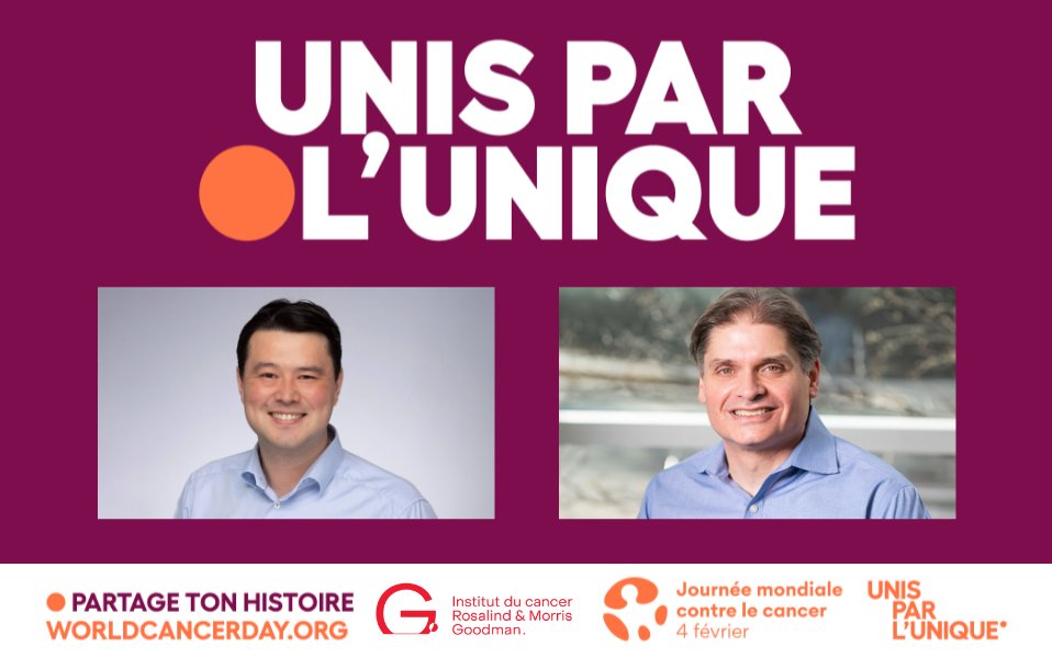 Rosalind & Morris Goodman Cancer Institute (@mcgillgci) on Twitter photo Aujourd'hui est la #journéemondialecontrelecancer, une campagne de sensibilisation sur le #cancer sous le thème #unisparlunique. Deux chercheurs de <a href="/McGillGCI/">Rosalind & Morris Goodman Cancer Institute</a> et du <a href="/RIMUHC1/">Research Institute of the MUHC (The Institute)</a> décrivent leur travail sur la médecine de précision contre le cancer: tinyurl.com/bddpk868
<a href="/McGillMed/">McGill Medicine and Health Sciences</a> Aujourd'hui est la #journéemondialecontrelecancer, une campagne de sensibilisation sur le #cancer sous le thème #unisparlunique. Deux chercheurs de <a href="/McGillGCI/">Rosalind & Morris Goodman Cancer Institute</a> et du <a href="/RIMUHC1/">Research Institute of the MUHC (The Institute)</a> décrivent leur travail sur la médecine de précision contre le cancer: tinyurl.com/bddpk868
<a href="/McGillMed/">McGill Medicine and Health Sciences</a>