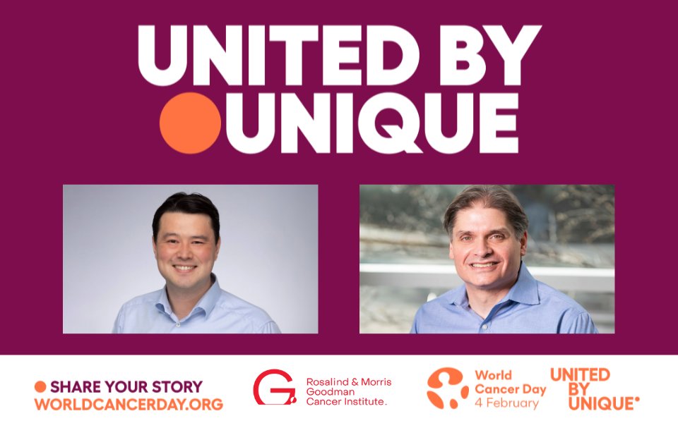 Rosalind & Morris Goodman Cancer Institute (@mcgillgci) on Twitter photo Today is #WorldCancerDay, an initiative to raise awareness about #cancer themed #UnitedbyUnique. We highlight two researchers from the <a href="/McGillGCI/">Rosalind & Morris Goodman Cancer Institute</a> and the <a href="/RIMUHC1/">Research Institute of the MUHC (The Institute)</a> who work on advancing precision cancer medicine. Read more: tinyurl.com/5n7wnu6f Today is #WorldCancerDay, an initiative to raise awareness about #cancer themed #UnitedbyUnique. We highlight two researchers from the <a href="/McGillGCI/">Rosalind & Morris Goodman Cancer Institute</a> and the <a href="/RIMUHC1/">Research Institute of the MUHC (The Institute)</a> who work on advancing precision cancer medicine. Read more: tinyurl.com/5n7wnu6f