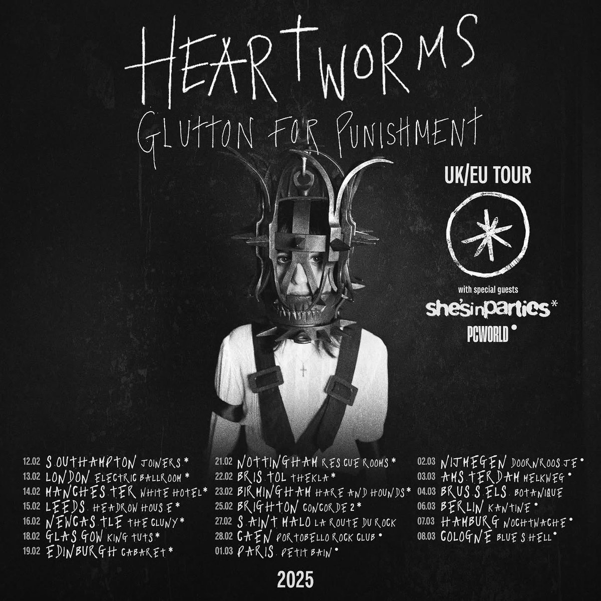 shesinparties__'s tweet image. We are heading out on UK tour with @iamheartworms in a weeks time!
Manchester Sold Out ‼️
Leeds & Southampton low ticket ⚠️
TICKETS: bandsintown.com/a/132741-heart…