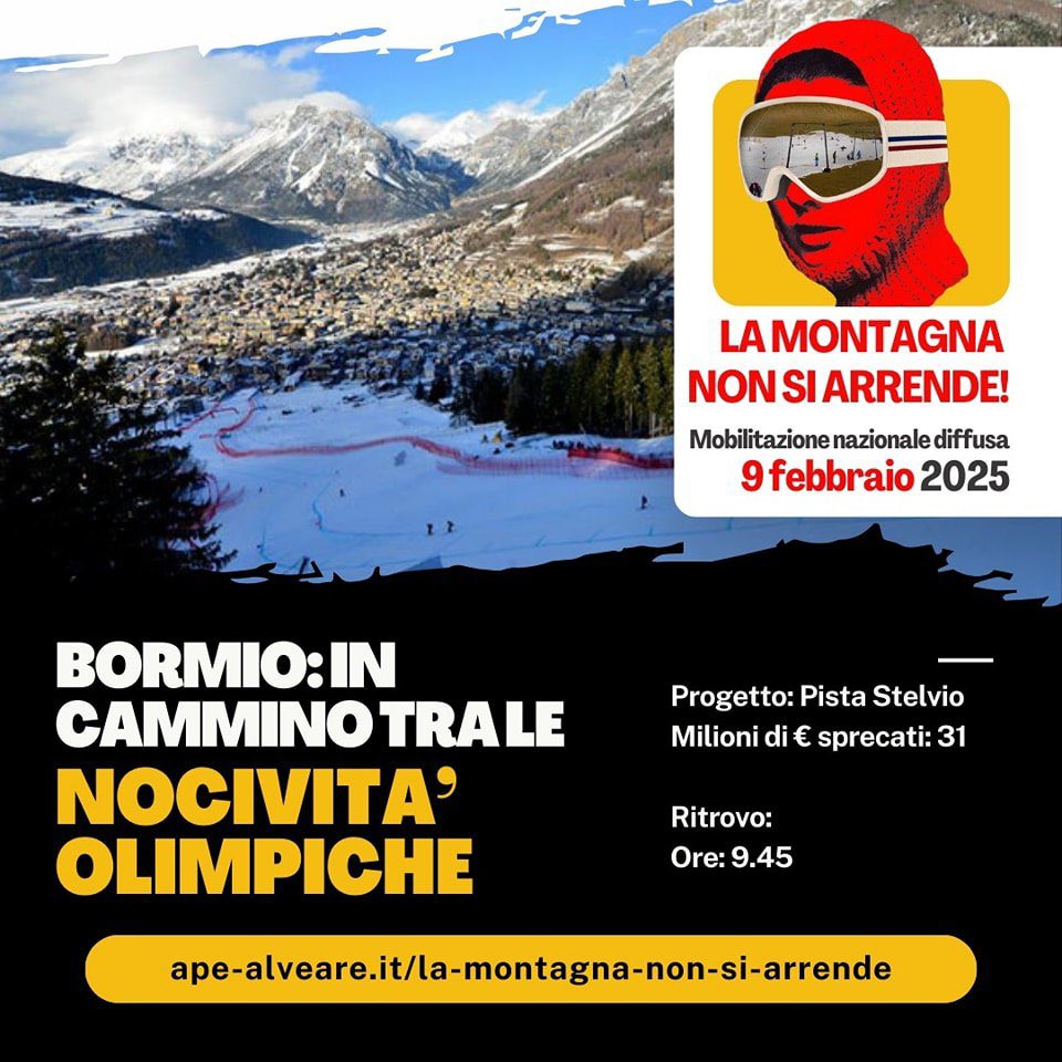 OffTopic_lab's tweet image. #Olimpiadi e turismo invernale, la frattura non è tra città e montagna: il 9 febbraio tutt* a Bormio! La Montagna non si arrende 👉🏿 offtopiclab.org/olimpiadi-e-tu…
