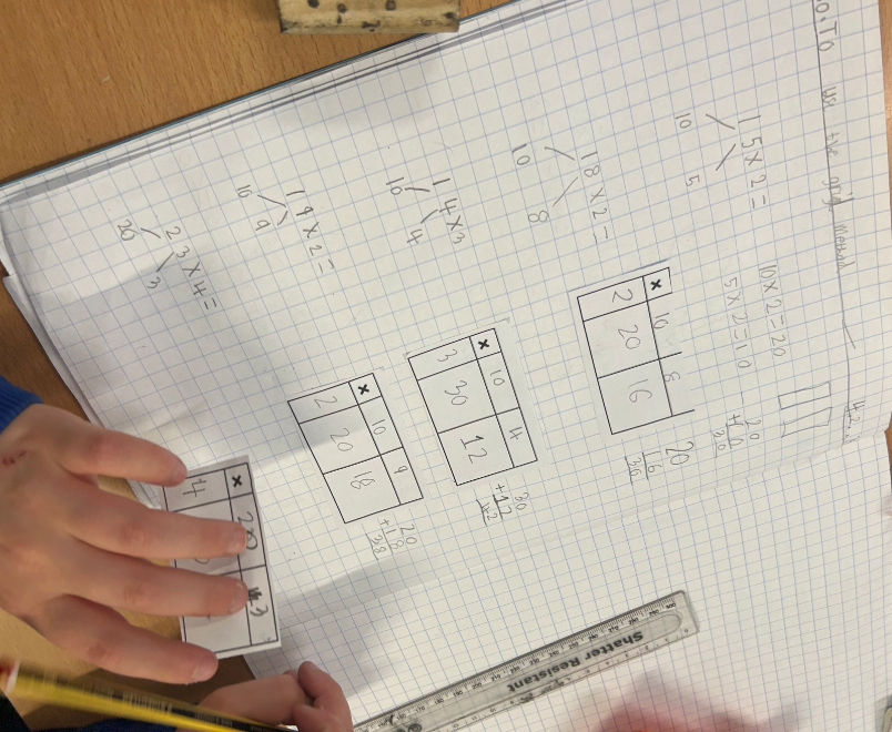 latimerprimary's tweet image. #3JK #LatimerMaths This week we have been learning how to multiply numbers using the Grid Method - what a fabulous effort! :-)