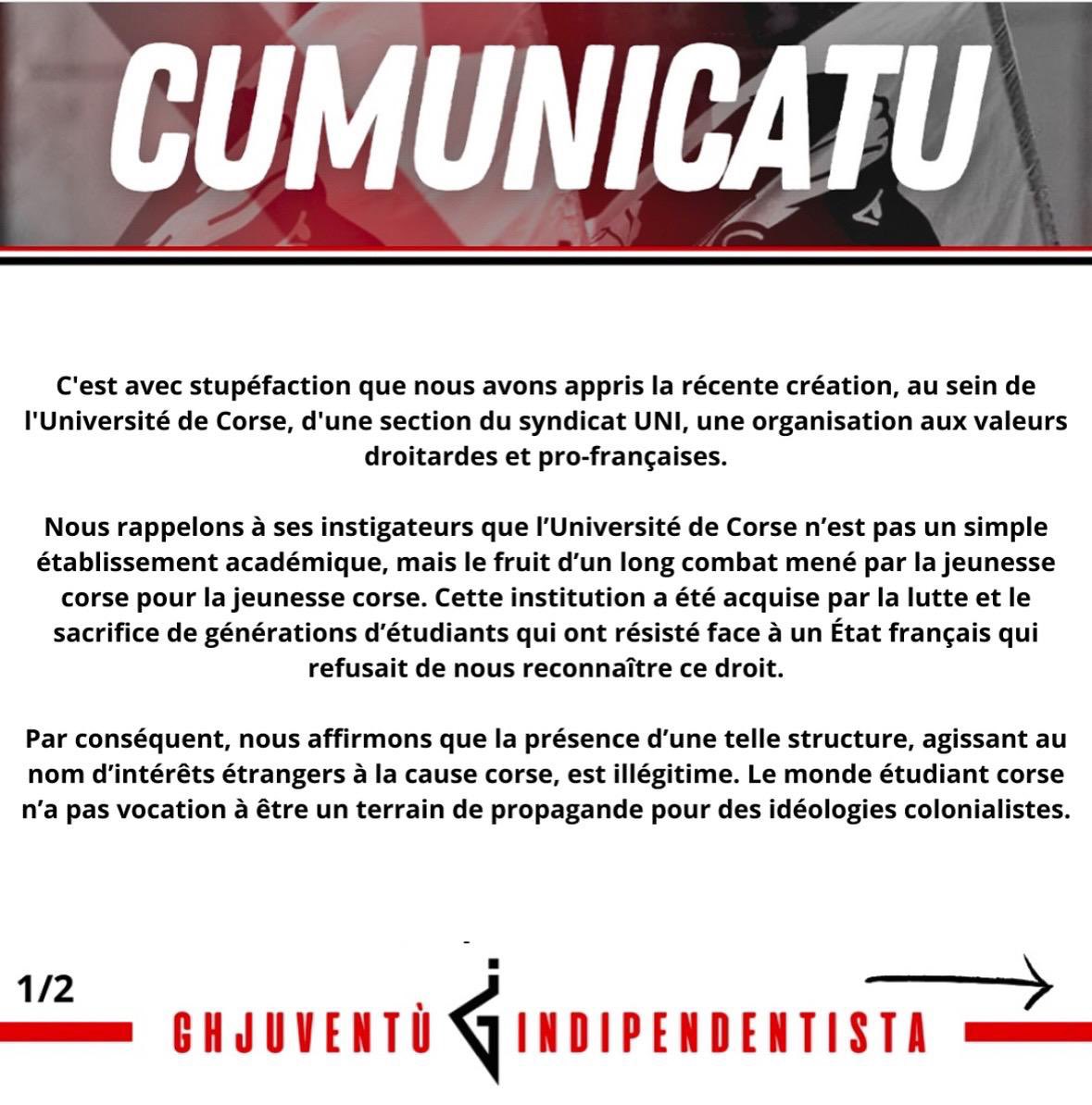 Ghjuventù Indipendentista tweet media