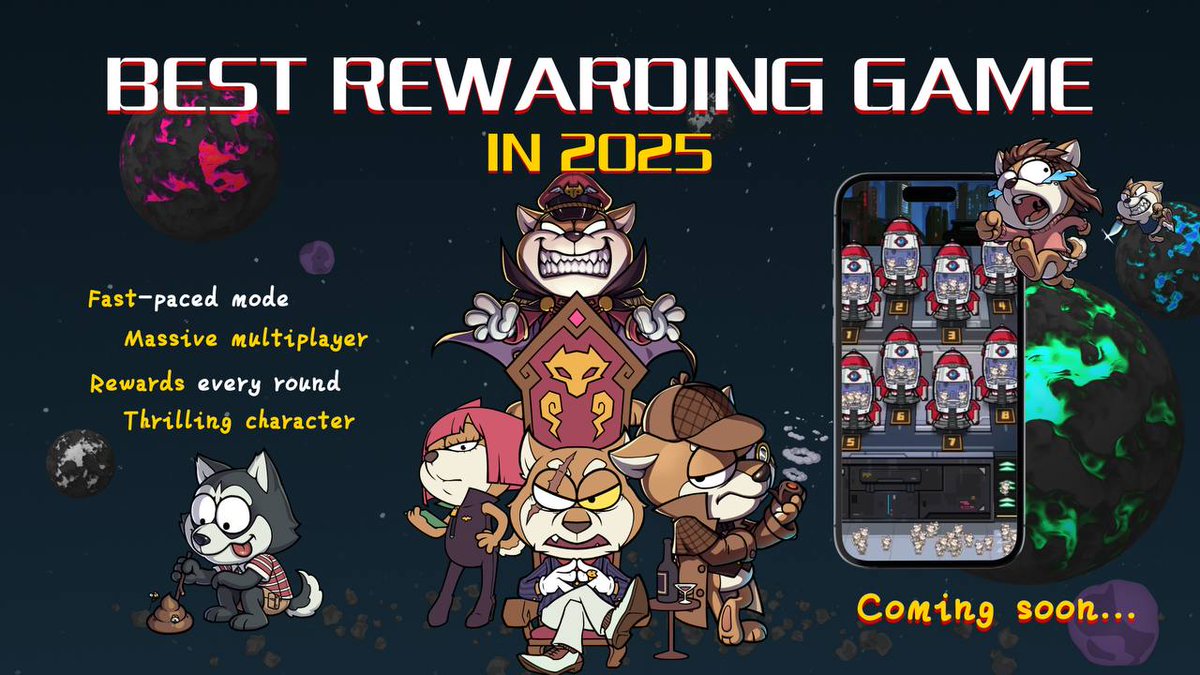 TCASHCHAIN's tweet photo. 🚀 New Games is Coming Soon! 🎮

👉https://t.co/F3DwTXDEp9

🌟 The most rewarding game of 2025 is on its way! 🎉

⚡️ Fast-paced mode to test your reflexes!
👾 Massive multiplayer battles, intense action, endless fun!
💰 Rewards every round, keep playing to earn more!
🎭 Thrilling characters, each with their unique traits!
🔥 Currently in development, stay tuned!  
Are you ready for the challenge? 🎮

#TCASH #BigRewards #MultiplayerAction #GameNews