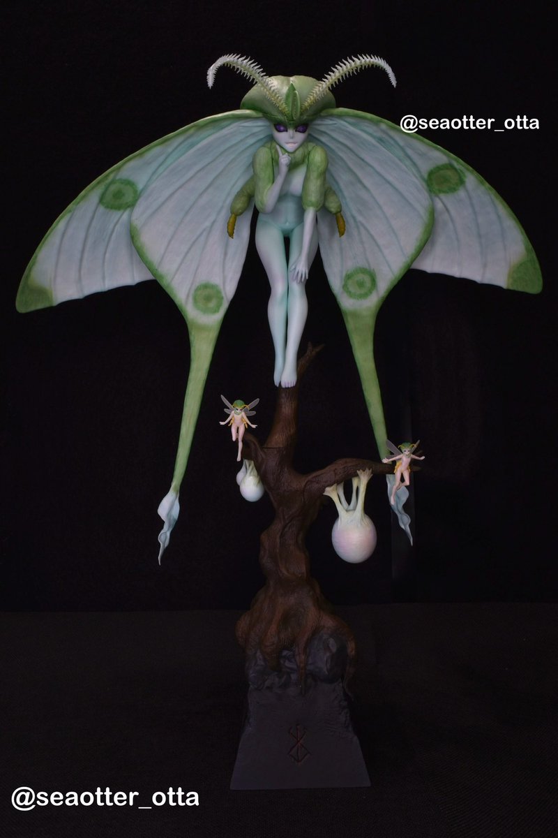 ベルセルク第15巻より、使徒【ロシーヌ】

販売価格    :15000円
販売数　　: 5個
商品サイズ:高さ35㌢(台座込み)
商品仕様　:レジンキット(一部出力品)
着彩までなんとか間に合いました💦

初の個人卓になります、当日は写真だけでも撮って頂けたら嬉しいです♪
#WF2025冬 #WF2025ｗ #ベルセルク