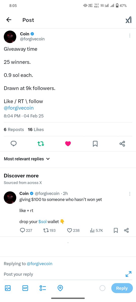 One_Katoshi's tweet photo. @forgivecoin done https://t.co/WJJeoA4HKO