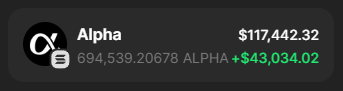 quantx0's tweet image. GIVEAWAY 

$5,000 on $ALPHA
5 winner 

you need:
- follow me.
- like, repost, drop your $SOL address.

LET'S GOOO