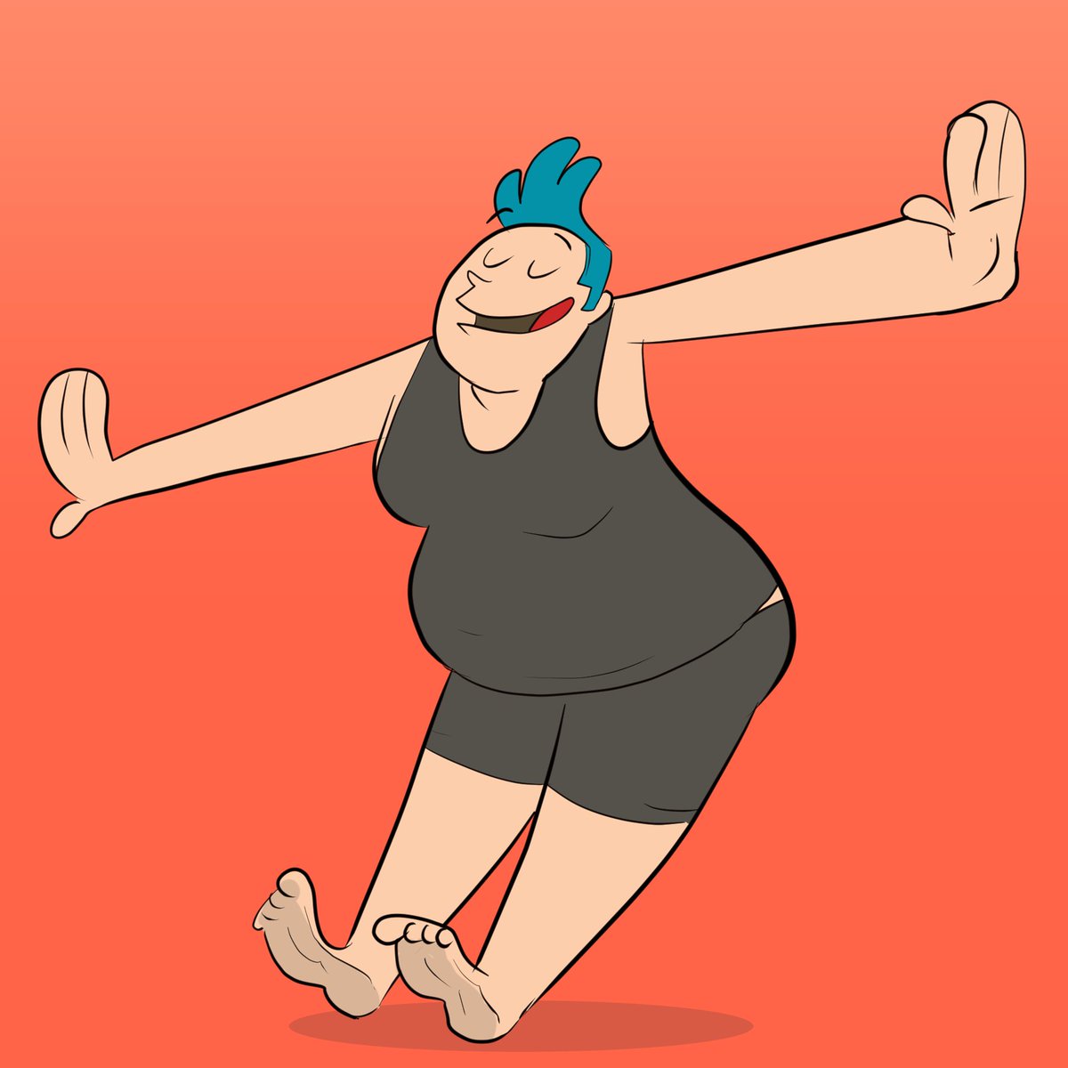 david_buist's tweet image. Here is a quick drawing I did last night. 

#quickdraw #fundrawing #happyart #dancing