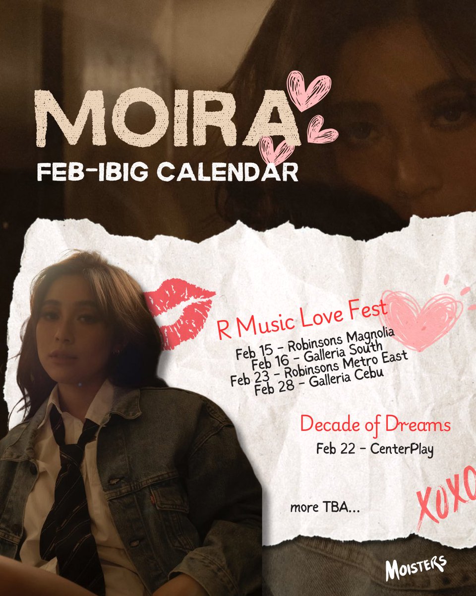OfcMoisters_'s tweet photo. San Ka Na? Umpisahan ang FEB-Ibig with Moira! Sabay-sabay tayong masaktan at kiligin sa nag-iisang @moiradelatorre! ❤️

Here’s Moira’s FEB-Ibig calendar! Spread love and positivity this february! See you there!!

#Moira #MoiraDelaTorre #MoiraFebIbigCalendar #Moisters https://t.co/KEcQiXaosl