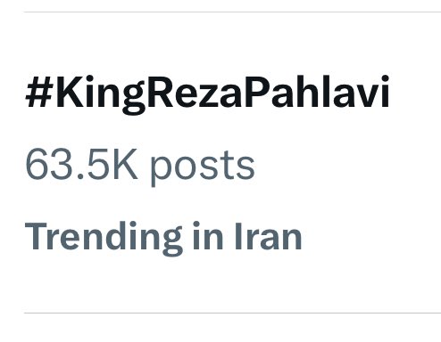 realRayanAmiri's tweet photo. خبر فوری و فوق‌العاده مهم:
نام پرافتخار پادشاه ایران، اعلیحضرت همایون شاهنشاه رضا پهلوی، رهبر انقلاب ملی ایران، وکیل ملت، بار دیگر در کشور عزیزمان ایران ترند اول شده است. پس با قدرت به استفاده از این هشتگ ادامه دهید تا بار دیگر ترند جهانی شود.
#KingRezaPahlavi https://t.co/5RcAaHQ2Ox