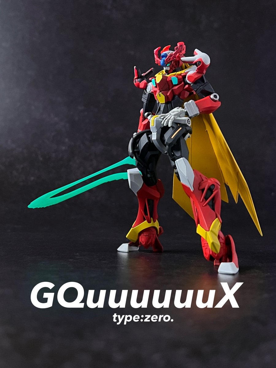 hotateskate260's tweet photo. ゲリラ新作〜🐈
GQuuuuuuX - type:zero.
完成しましたっ！モチーフは見たまんまです！最初にジークアクス作った時からｱｧ〜…と心の中で思ってたモノを形にしてみました👌🏻#megamanx #ロックマンX #ZERO
#gquuuuuux #ジークアクス #rockmanx
#gunpla #ガンプラ https://t.co/LXjwdZGe5D