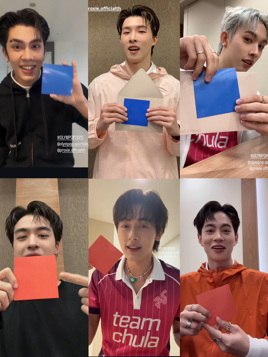 💙 โชกุน คิม อองรี 
🧡 วิคเตอร์ กร กัน 

พ้อกสีเปิดสีหมดแล้ว แบ่ง 3-3 เรยยย 

#PEPSIpresentsOLYMPOP #PROXIEth
#OLYMPOP #OLYMPOP2025