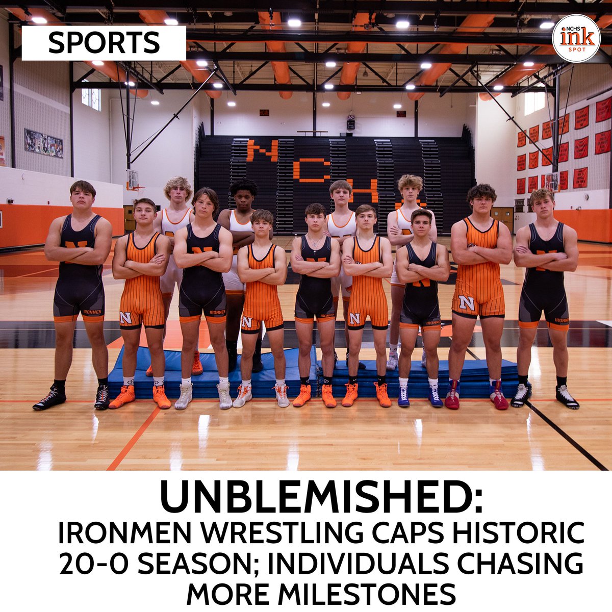 The wrestling team closed out the season with a spotless 20-0 dual meet record, securing its place as the most dominant squad the program has ever seen, the first undefeated season in program history. Read the article at: bit.ly/4jGGxBv