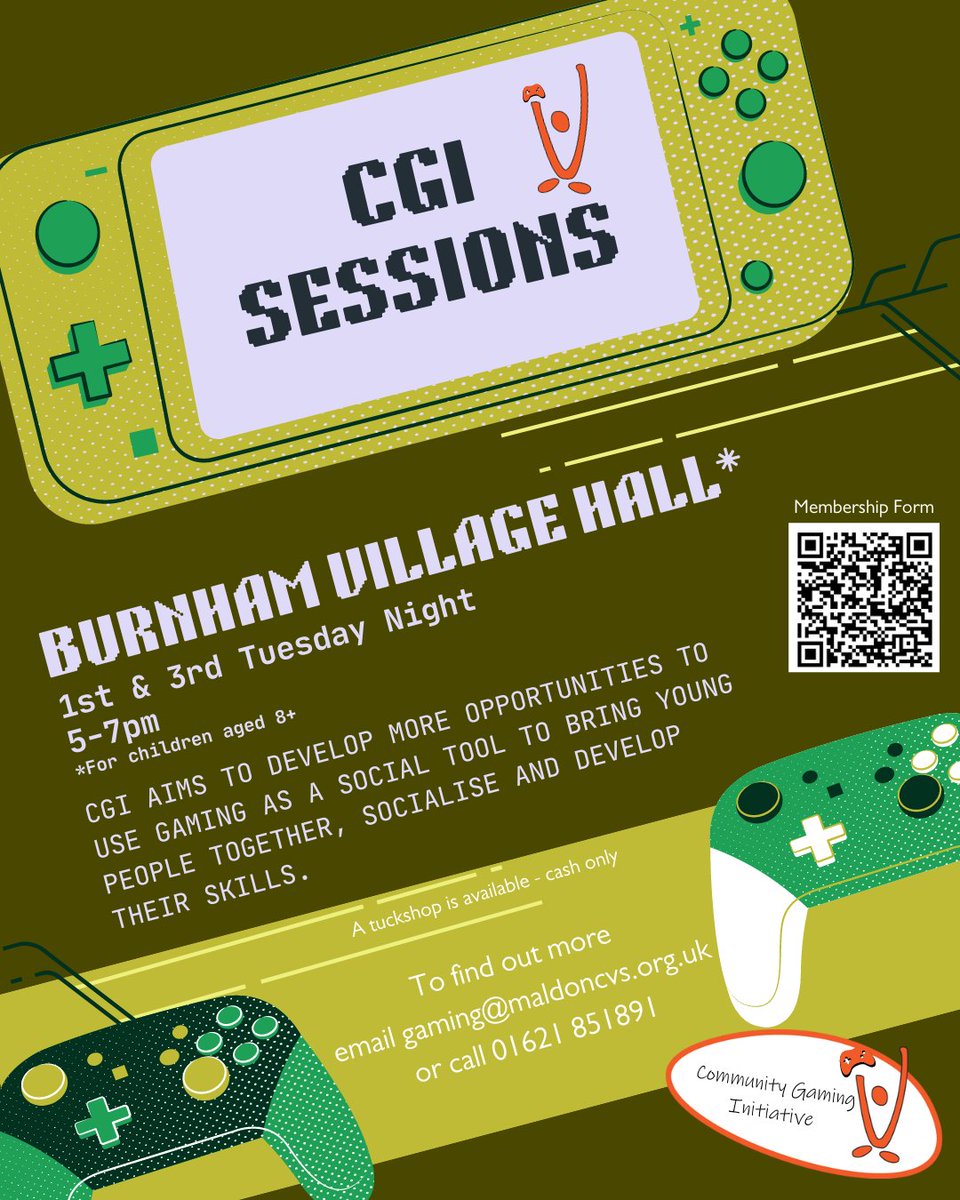 Maldon District CVS (@maldoncvs) on Twitter photo The CGI is ON tonight! Join us at Burnham Village Hall from 5-7pm for an exciting gaming session! It's FREE to attend, but don’t forget to complete the membership form if you've not attended before. For more info, email gaming@maldoncvs.org.uk or call 01621 851891. #GamingNight The CGI is ON tonight! Join us at Burnham Village Hall from 5-7pm for an exciting gaming session! It's FREE to attend, but don’t forget to complete the membership form if you've not attended before. For more info, email gaming@maldoncvs.org.uk or call 01621 851891. #GamingNight