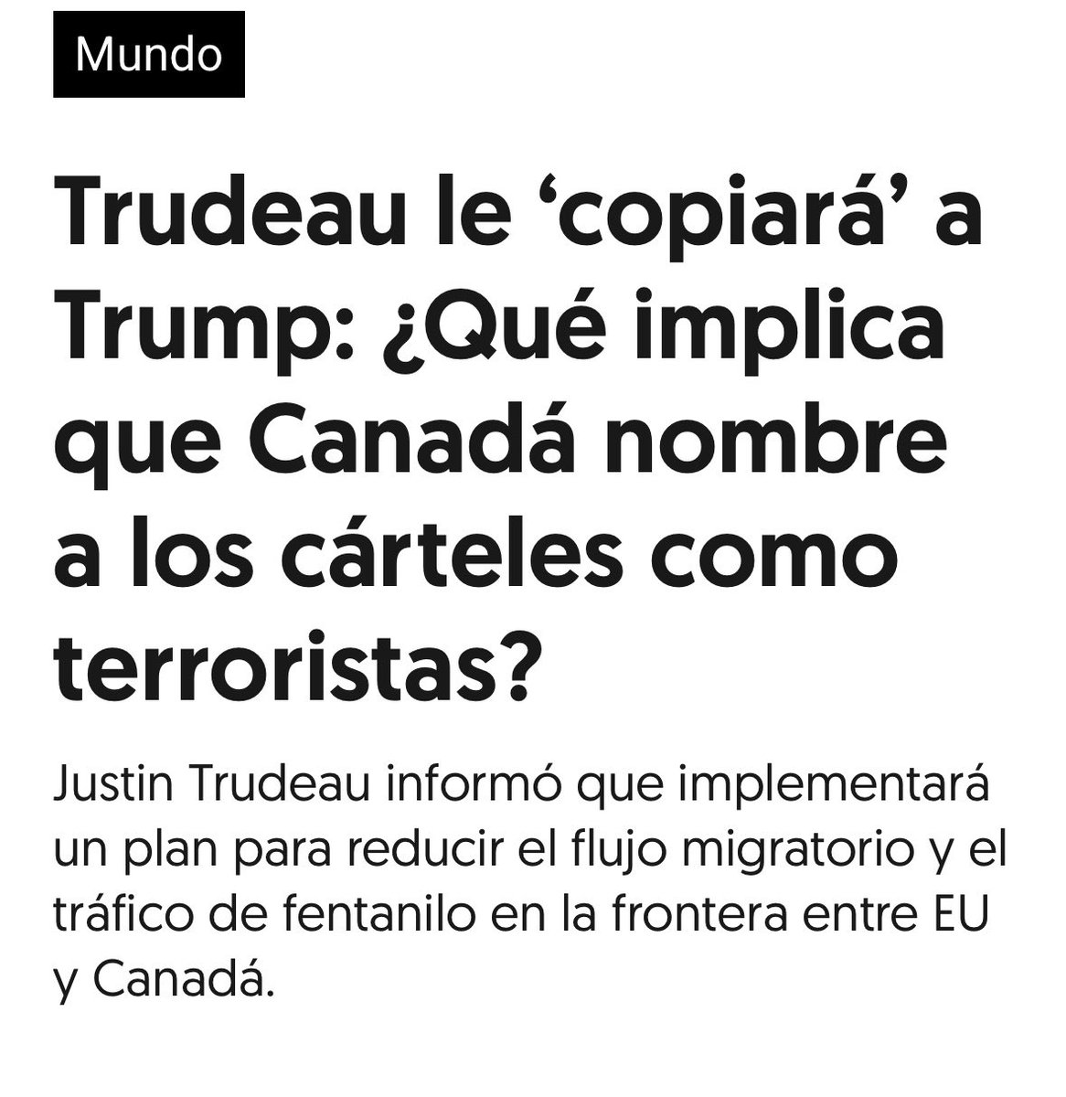 mario_dico50's tweet photo. 🔴 Canadá lanzará una fuerza conjunta con EUA para combatir el tráfico de fentanilo y el lavado de dinero . Porque México NO hace lo mismo ? Será por los compromisos con el NARCO ? https://t.co/9LBgWtNarx