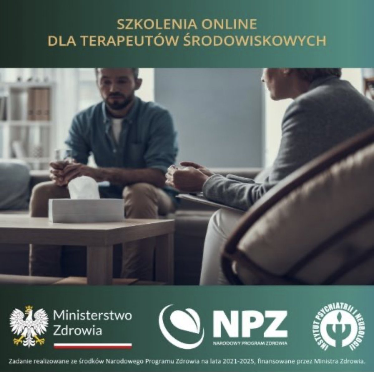 IPiN_Warszawa's tweet photo. Zapraszamy na szkolenia online dla terapeutów środowiskowych 6 i 13 lutego! Będziemy rozmawiać https://t.co/nSuPbTsyxn. na temat wspierania zdrowia psychicznego dzieci i młodzieży. Więcej informacji 👉 https://t.co/3eJZC0YWyd https://t.co/8iBMtFpLl3