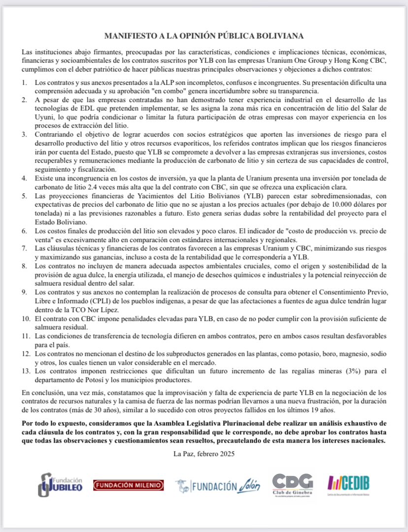 roblaser's tweet photo. Sobre los nuevos contratos de litio: https://t.co/gTpD2t8UnN