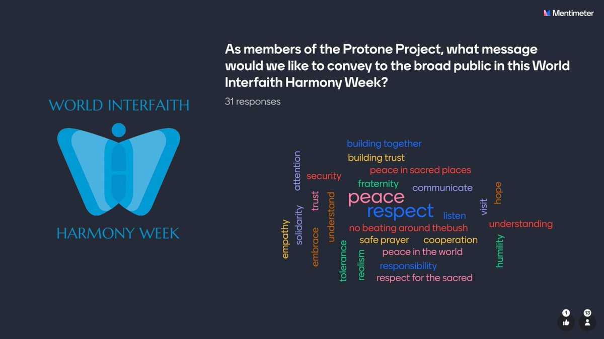 This week, we celebrate #WorldInterfaithHarmonyWeek! 🌍  We asked #ProtoneProject members what this occasion means to them. Here are their thoughts: 

<a href="/wihw/">WIHW</a>