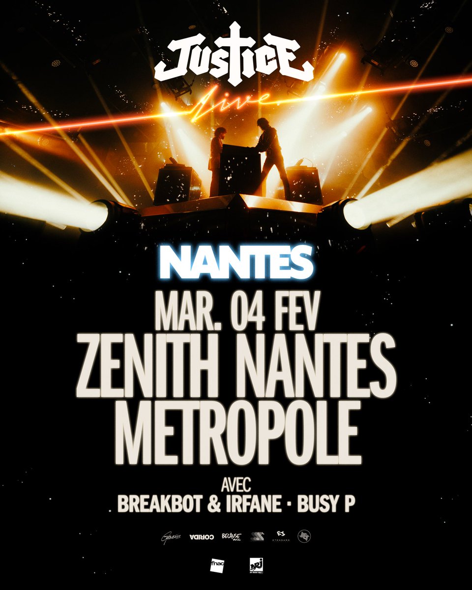Ce soir @ NANTES 🇫🇷 
Qui vient ? 
les dernières places ici
justice.church