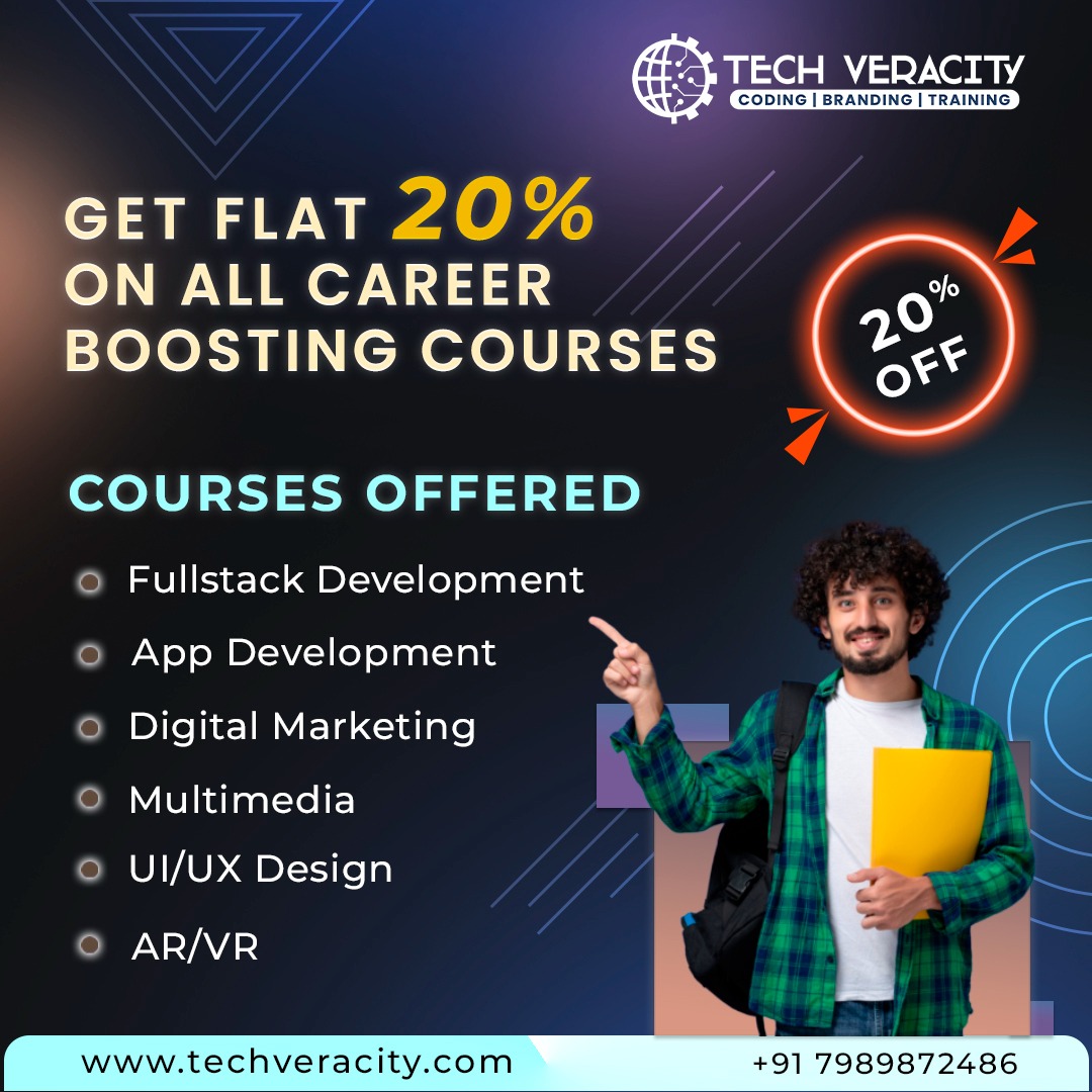 tech_veracity's tweet image. Elevate Your Skills with Exclusive Training at TechVeracity! 🚀
.
🔗 Register Now: techveracity.com
📞 Contact Us: +91 7989872486
.
#realtimeprojects #jobplacement #offlinetraining #internship2025 #augmentedreality #gamedevelopment #techtraining #careerboost
