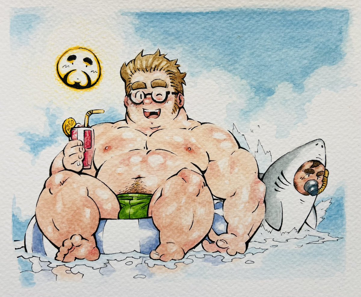 Guess I won't post as much as I used to, anyway enjoy this watercolour I did based on the amazing <a href="/makumoon/">MAKUMOON</a>
