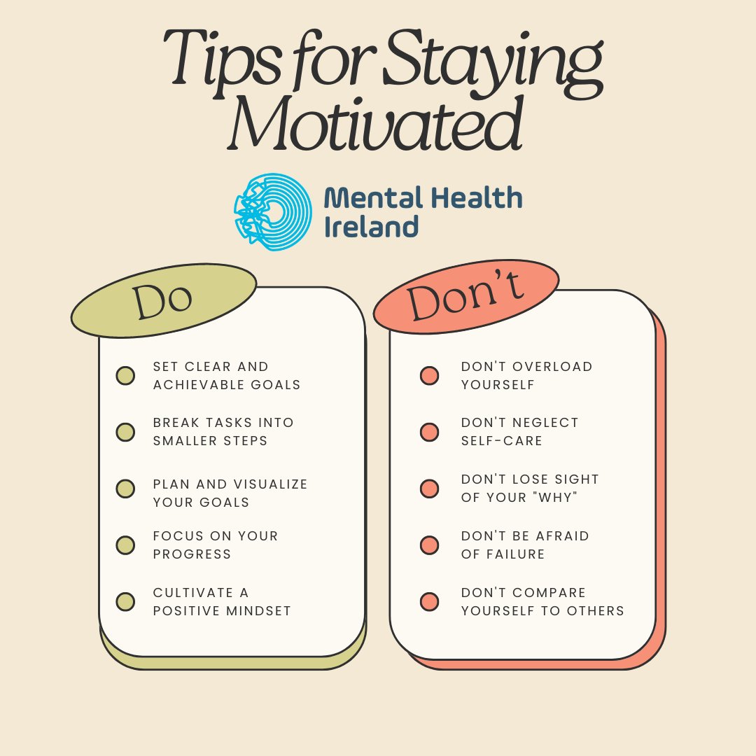 Feeling like your motivation has hit a wall? Our list of Dos and Don'ts might be just what you need to get back into the groove! It's all about taking small steps to stay inspired, so why not try implementing a few? 💪