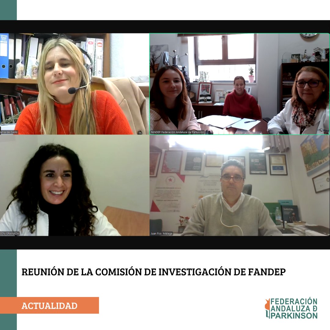 fandepandalucia's tweet photo. 🔹Continúan las reuniones de trabajo de las Comisiones de #FANDEP 🔹
En los últimos días, se han reunido la Comisión de Iniciativa Legislativa ⚖️ y la Comisión de Investigación 🔬, dos ámbitos clave para nuestra federación y para el colectivo de #Parkinson. https://t.co/aU5YK8DuTs